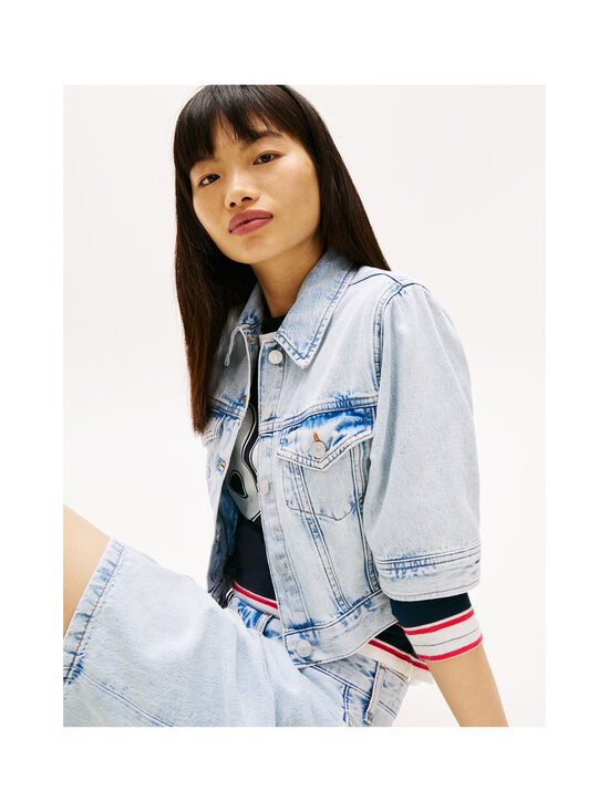 Tommy Jeans - Cropped Trucker -farkkutakki - 1AB DENIM LIGHT | Stockmann - photo 4