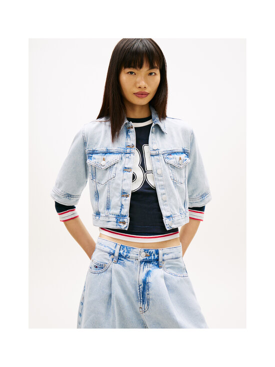Tommy Jeans - Cropped Trucker -farkkutakki - 1AB DENIM LIGHT | Stockmann - photo 5