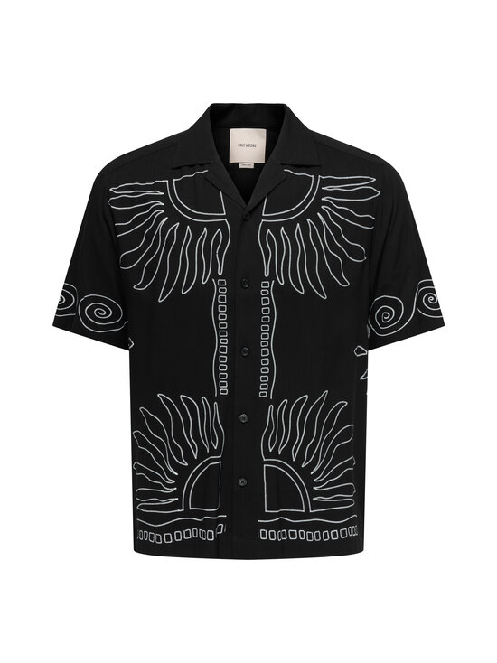 Only & Sons - Triiksärk OnsWright Regular - JET BLACK AOP:SILVER LINING | Stockmann - photo 1