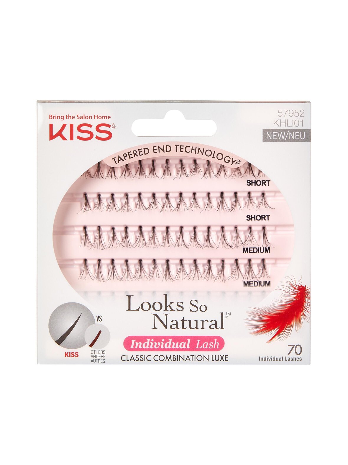 kiss Looks so natural individual lashes -irtoripset