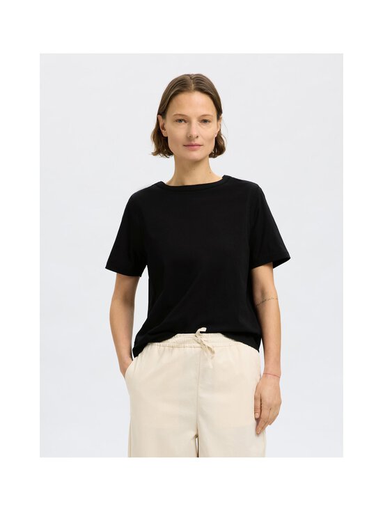Selected - SlfAssia t-paita - BLACK - photo 2 Selected - SlfAssia t-paita - BLACK | Stockmann - photo 2
