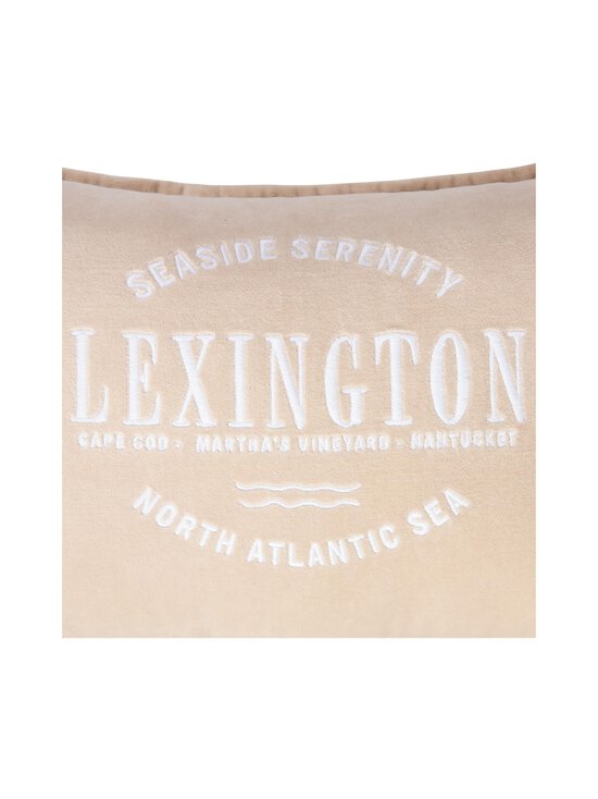 Lexington - Logo Organic Cotton Velvet -sisustustyyny 50 x 30 cm - BEIGE | Stockmann - photo 3