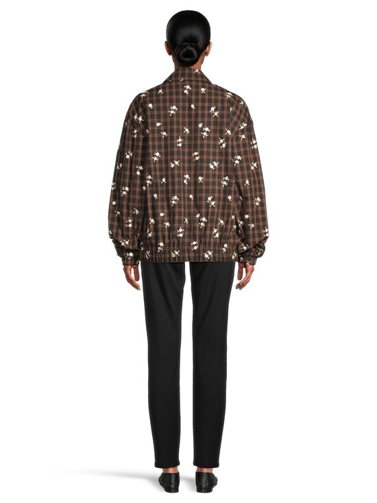 Ganni - Check Flower Bomber -takki - ZX8 CAPPUCCINO | Stockmann - photo 3