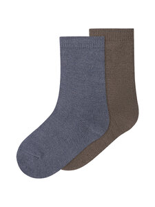Name It - NmmwAkta zeķes, 2-pāri - FOLKSTONE GRAY PACK:2P FOLKSTONE GRAY + MOREL | Stockmann