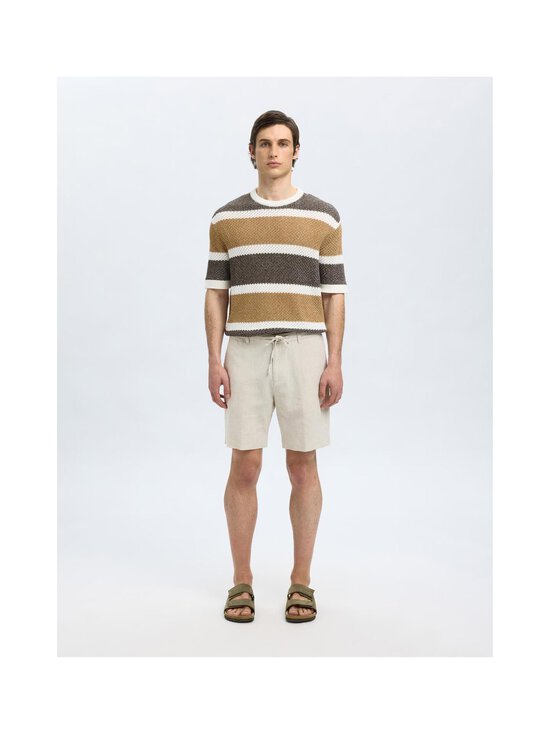Selected - SlhRegular Leroy Linen -shortsit - PURE CASHMERE DETAIL:W. WHITE | Stockmann - photo 4