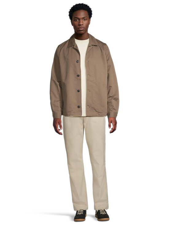 Sunspel - Cotton Linen -kauluspaita - BROWN | Stockmann - photo 4