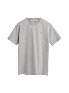 GANT - T-särk Shield - 94 LIGHT GREY MELANGE | Stockmann