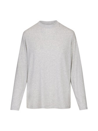 Boyfriend Long Sleeve trikotāžas krekls - SKIMS