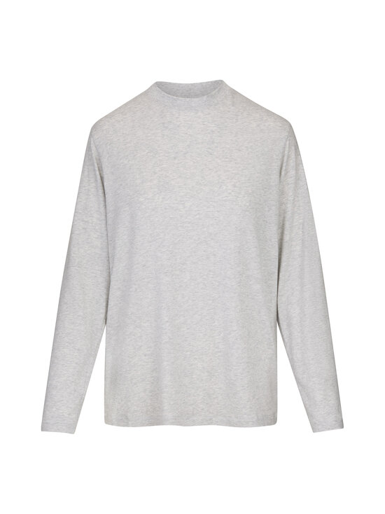 SKIMS - Boyfriend Long Sleeve -trikoopaita - LIGHT HEATHER GREY | Stockmann - photo 1
