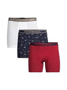 Emporio Armani - Boxer-alushousut 3-pack - M5080 SCOO/INK-NUT PRT/WHT | Stockmann