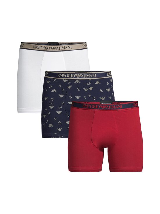 Emporio Armani - Boxer-alushousut 3-pack - M5080 SCOO/INK-NUT PRT/WHT | Stockmann - photo 1