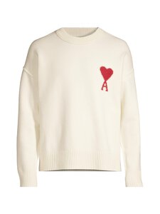 Ami - Contrasted Ami De Coeur -neulepaita - ECRU/ROUGE | Stockmann