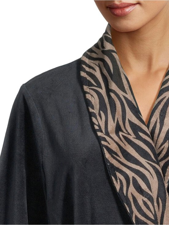 Damella - Velour Zebra -aamutakki - 004 BLACK | Stockmann - photo 4