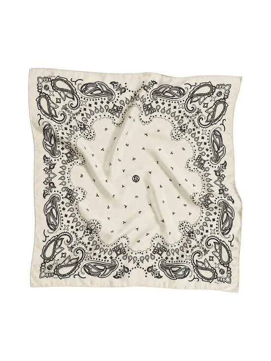 lescarf - Villane sall Wool Paisley - WHITE & BLACK | Stockmann - photo 1