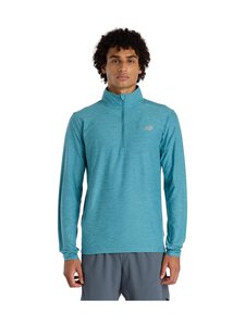 New Balance - Space Dye 1/4 Zip krekls - AB6 BIG TEAL HEATHER | Stockmann