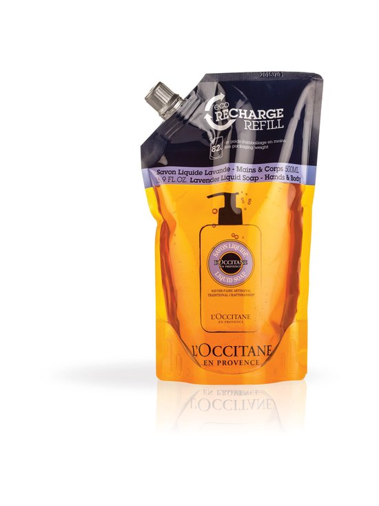 Shea Lavender Liquid Soap Eco Refill -nestesaippua, täyttöpakkaus 500 ml