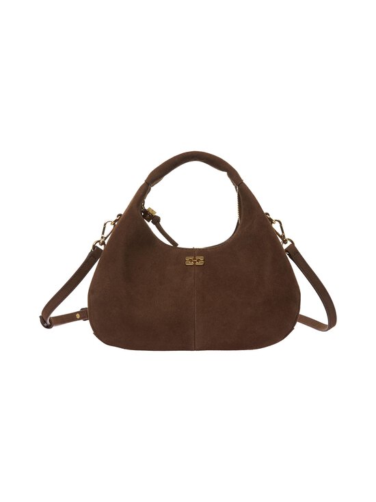 Ganni - Hobo Mini Pelinova -laukku - 979 CHICORY COFFEE | Stockmann - photo 2