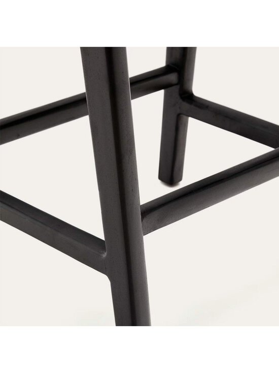 Kave Home - Calixta-baarijakkara musta nahka K 67 cm - BLACK | Stockmann - photo 5