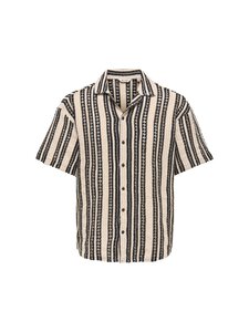 Only & Sons - OnsDani Crochet -kauluspaita - CLOUD DANCER STRIPES:BLACK | Stockmann