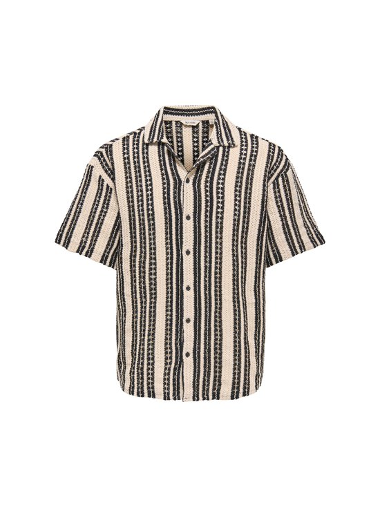 Only & Sons - Heegeldatud särk OnsDani - CLOUD DANCER STRIPES:BLACK - photo 1 Only & Sons - Heegeldatud särk OnsDani - CLOUD DANCER STRIPES:BLACK | Stockmann - photo 1