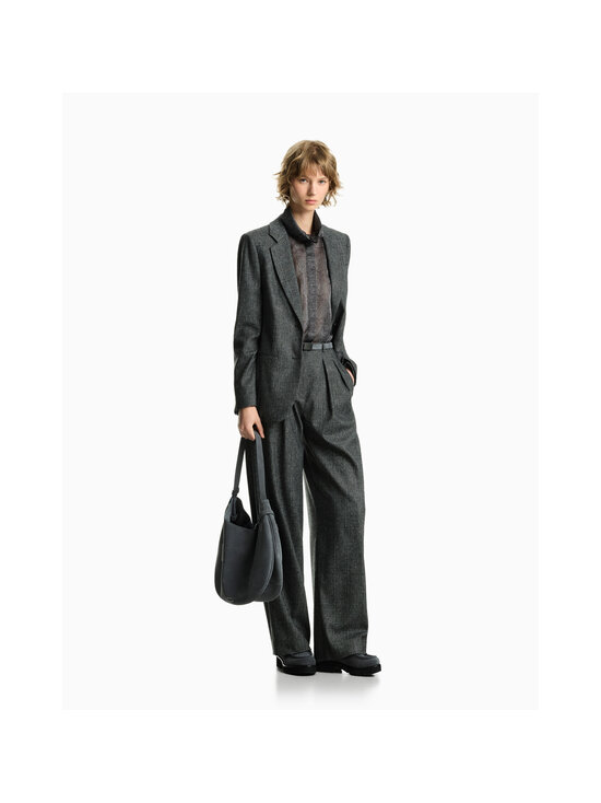 Emporio Armani - Brīva piegriezuma bikses - TE21428 FC181 BLACK/WHITE | Stockmann - photo 3