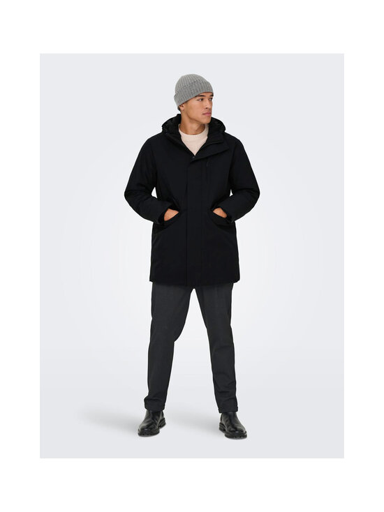 Only & Sons - OnsEnrico Waterproof Stretch -parkatakki - BLACK | Stockmann - photo 3