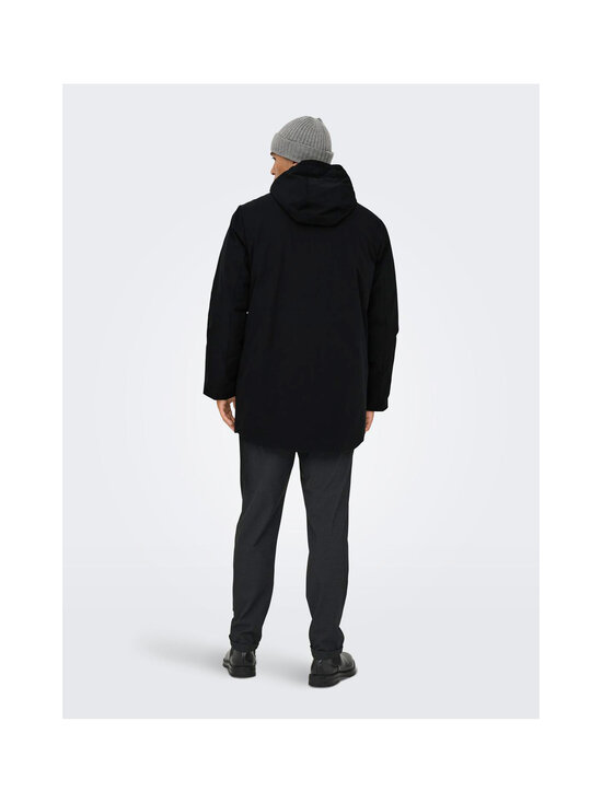 Only & Sons - OnsEnrico Waterproof Stretch -parkatakki - BLACK | Stockmann - photo 4