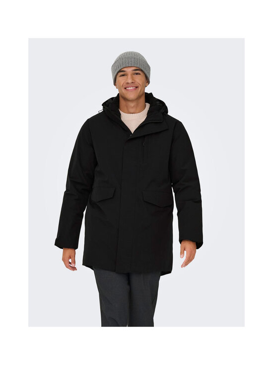 Only & Sons - OnsEnrico Waterproof Stretch -parkatakki - BLACK | Stockmann - photo 6