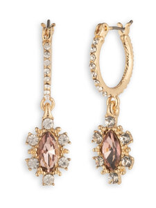 Marchesa - Lavender Haze Huggie Pear Drop -korvakorut - GLD/ANTQ PINK | Stockmann