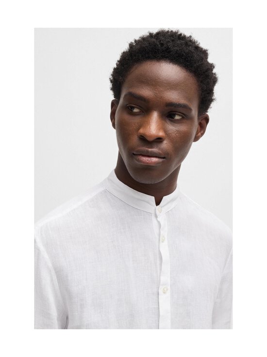 HUGO - Elvory-pellavakauluspaita - 199 OPEN WHITE | Stockmann - photo 4