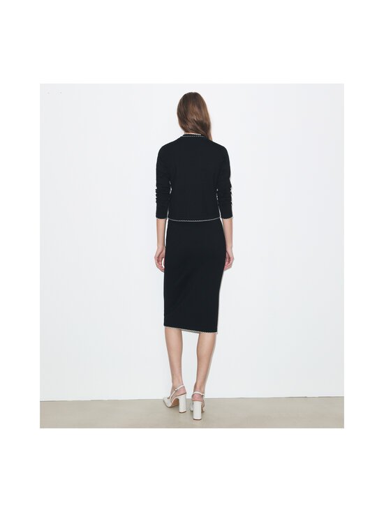 Tory Burch - Kendra Scalloped -villaneuletakki - 960 BLACK / NEW IVORY | Stockmann - photo 4