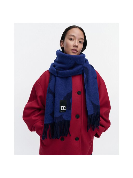 Marimekko - Kootud sall Identtinen Unikko - 550 BLUE, DARK BLUE | Stockmann - photo 3