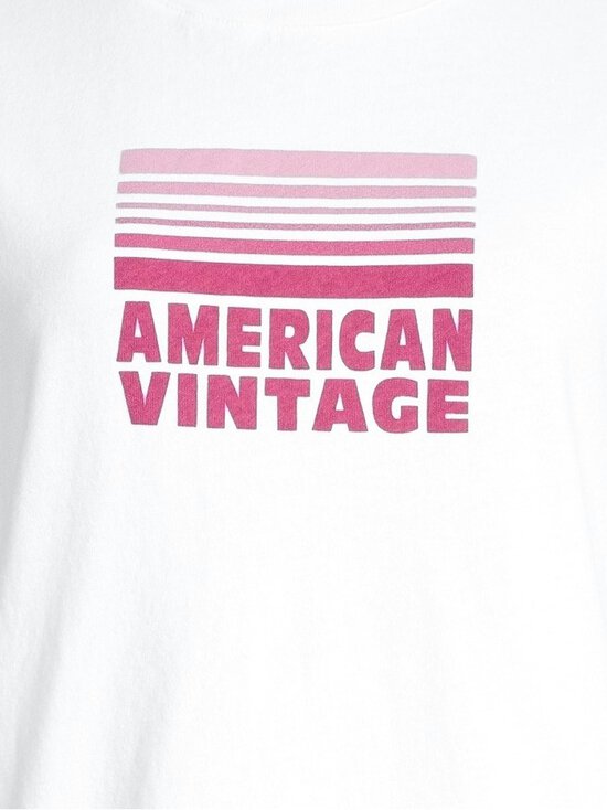 American Vintage - Logo t-paita - BLANC PRINT FUCHSIA - photo 4 American Vintage - Logo t-paita - BLANC PRINT FUCHSIA | Stockmann - photo 4