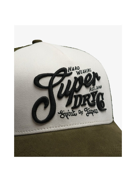 Superdry - Mesh Trucker -lippalakki - KFG KHAKI/ECRU | Stockmann - photo 3