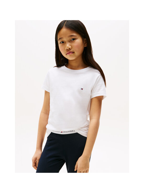 Tommy Hilfiger - Puuvillaiset t-paidat 2-pack - 0VS WHITE/ LIGHT PINK | Stockmann - photo 3