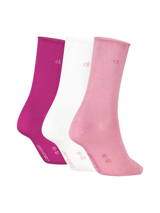 Calvin Klein - Rolltop-nilkkasukat 3-pack - 010 ROSE PINK | Stockmann - photo 2