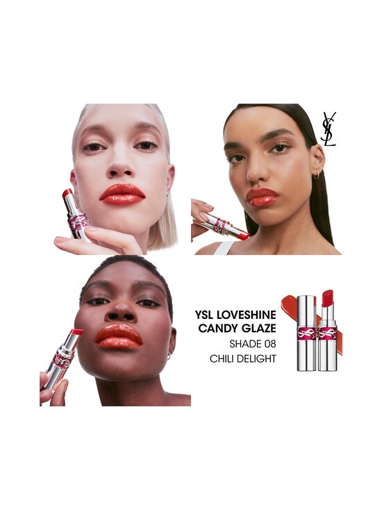 Yves Saint Laurent - YSL LOVESHINE Candy Glaze Lip Gloss Stick-huulikiilto - 8 CHILI DELIGHT - photo 5 Yves Saint Laurent - YSL LOVESHINE Candy Glaze Lip Gloss Stick-huulikiilto - 8 CHILI DELIGHT | Stockmann - photo 5
