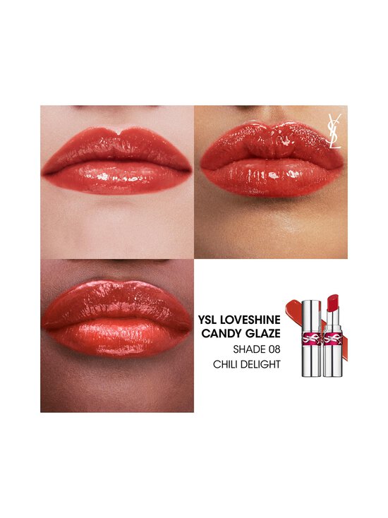 Yves Saint Laurent - YSL LOVESHINE Candy Glaze Lip Gloss Stick-huulikiilto - 8 CHILI DELIGHT - photo 6 Yves Saint Laurent - YSL LOVESHINE Candy Glaze Lip Gloss Stick-huulikiilto - 8 CHILI DELIGHT | Stockmann - photo 6