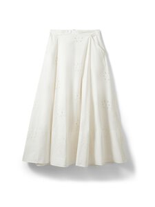 Sofie Schnoor - Noorsw Broderie Anglaise -maksihame - 0124 SNOW WHITE | Stockmann