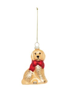 Casa Stockmann - Dog Red Bow -joulukoriste - GOLD | Stockmann