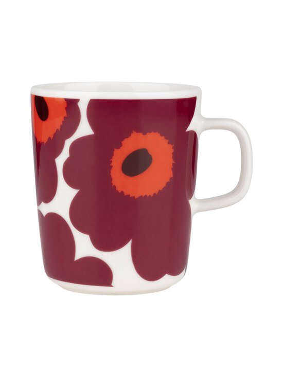 Marimekko - Oiva Unikko -muki 2.5 dl - 133 WHITE, BURGUNDY, RED | Stockmann - photo 1