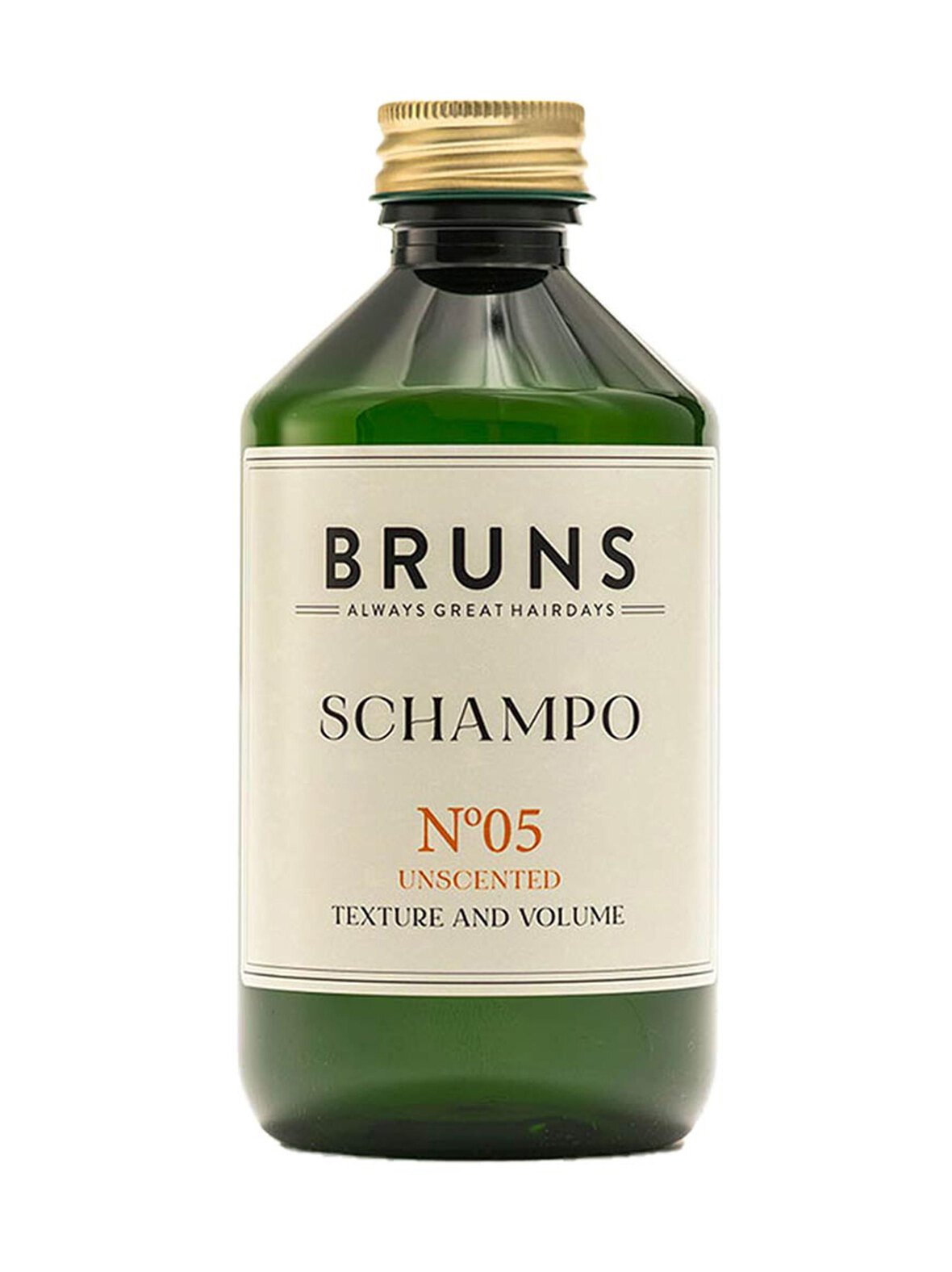 Bruns Products Nr05 unscented detox shampoo -hajusteeton shampoo, 300 ml