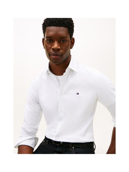 Tommy Hilfiger - Twill Pinstripe Regular Fit -kauluspaita - 0A4 CHAMBRAY SKY / STRIPE | Stockmann - photo 5