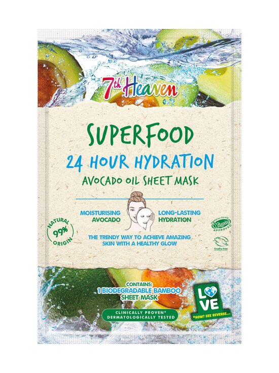 Heaven Superfood Avocado Sheet Mask -kangasnaamio