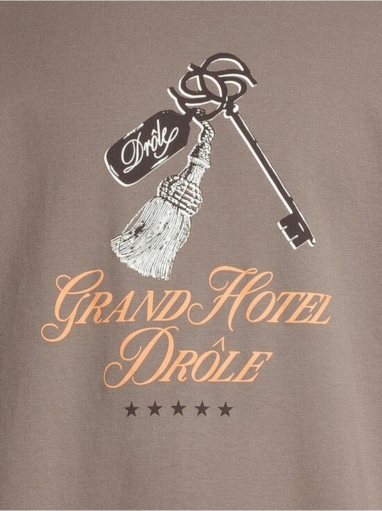 Drôle de Monsieur - Le Tshirt Grand Hotel t-krekls - TA / TAUPE | Stockmann - photo 4