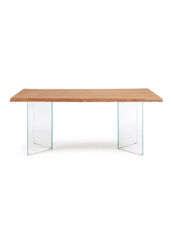 Kave Home - Lotty-ruokapöytä - LÄPINÄKYVÄ,RUSKEA | Stockmann - photo 1