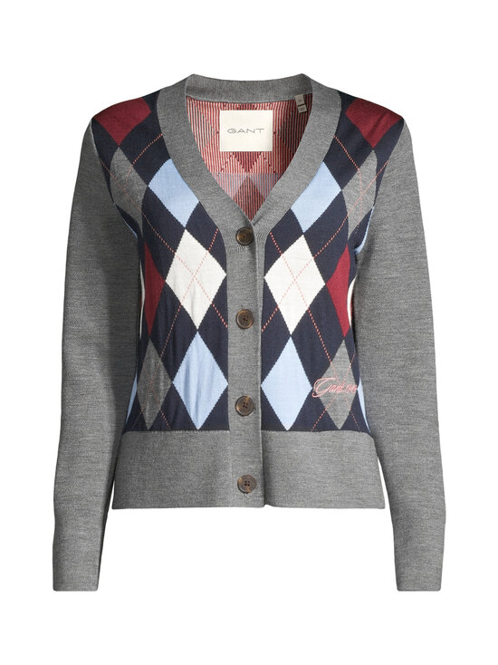 GANT - Argyle-neuletakki - 90 CHARCOAL MELANGE - photo 1 GANT - Argyle-neuletakki - 90 CHARCOAL MELANGE | Stockmann - photo 1