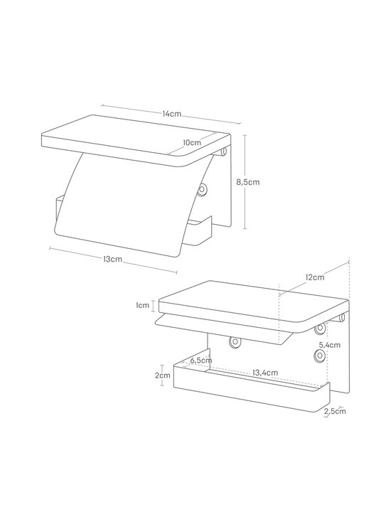 Yamazaki - Tower Wall Mounted Toilet -paperiteline - BLACK | Stockmann - photo 8