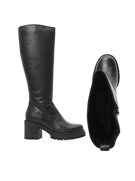 Ten Points - Ylva Tall  Block Heel -nahkasaappaat - 101 BLACK - photo 2 Ten Points - Ylva Tall  Block Heel -nahkasaappaat - 101 BLACK | Stockmann - photo 2