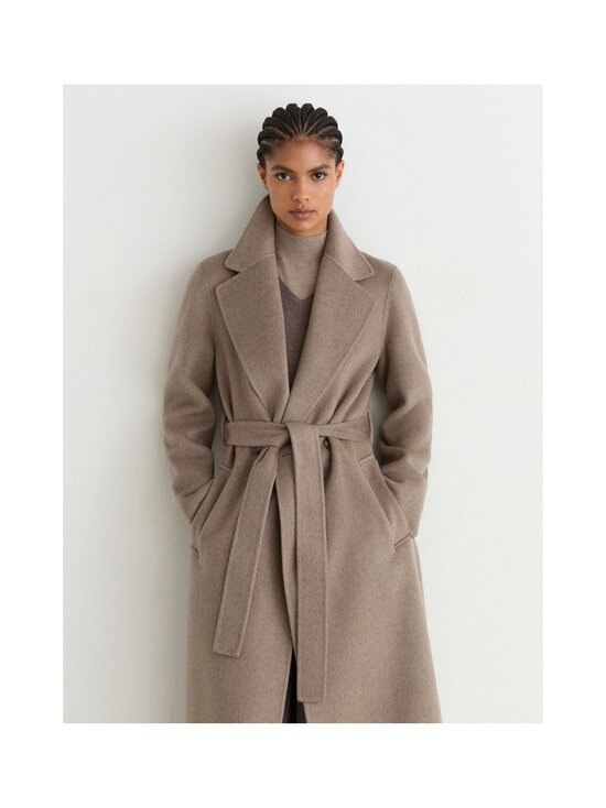 Reiss - Thea Long Blindseam -villakangastakki - 95 NEUTRAL MELANGE | Stockmann - photo 3